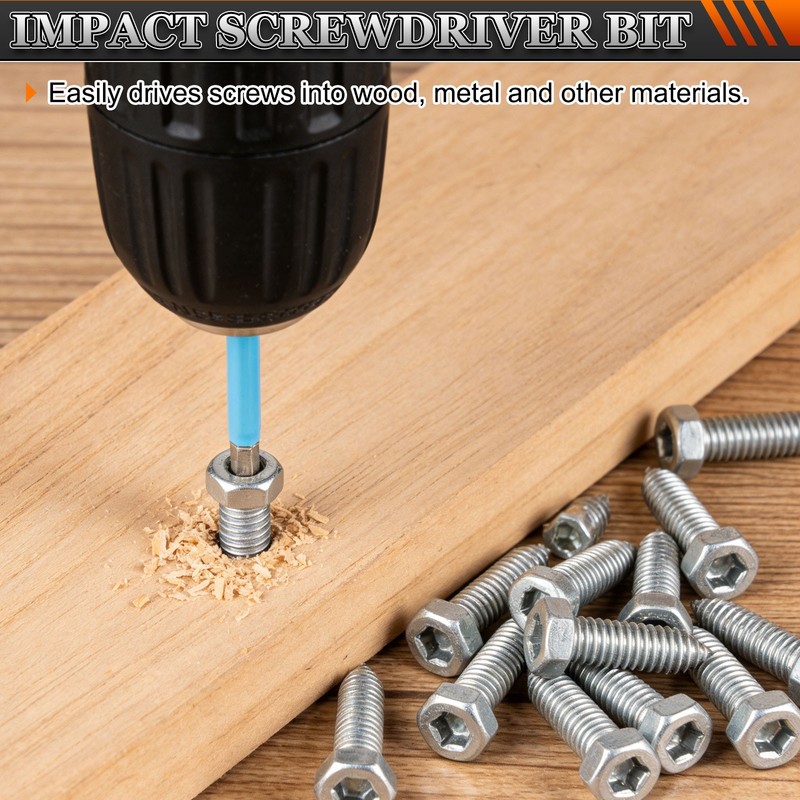 2.5mm Metric Hex Impact Screwdriver Bits 1/4" Hex-Shank 6" Long S2 Steel gallery