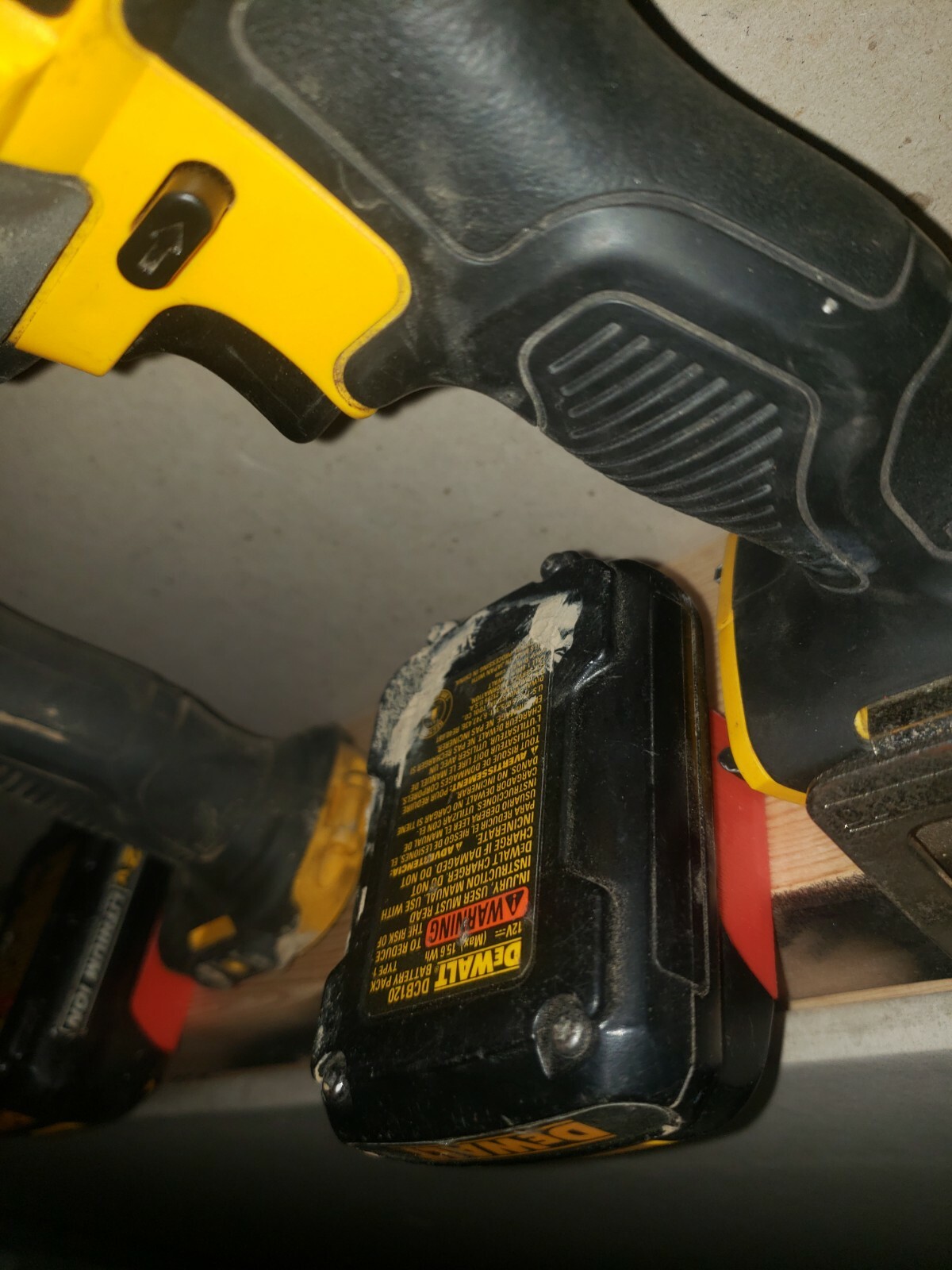1X BATTERY & 1X TOOL FOR DEWALT 12V MOUNT HOLDER - FREE SHIPPING! gallery