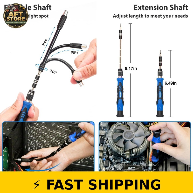 STREBITO 142-Piece Precision Screwdriver Set with 120 Bits gallery