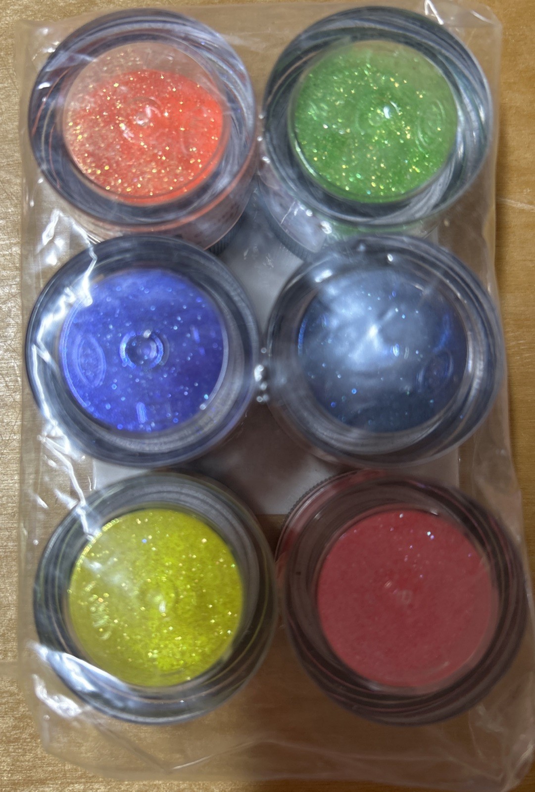 Disco Cake™ VIVID RADIANT SET 6 COLORS (5 grams each) dust fondant glitter USA gallery