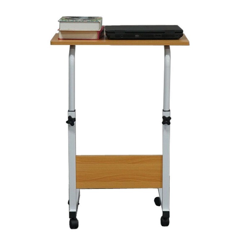 Rolling Small Spaces Computer Desk Corner Laptop Work Desk Office Laptop Table gallery