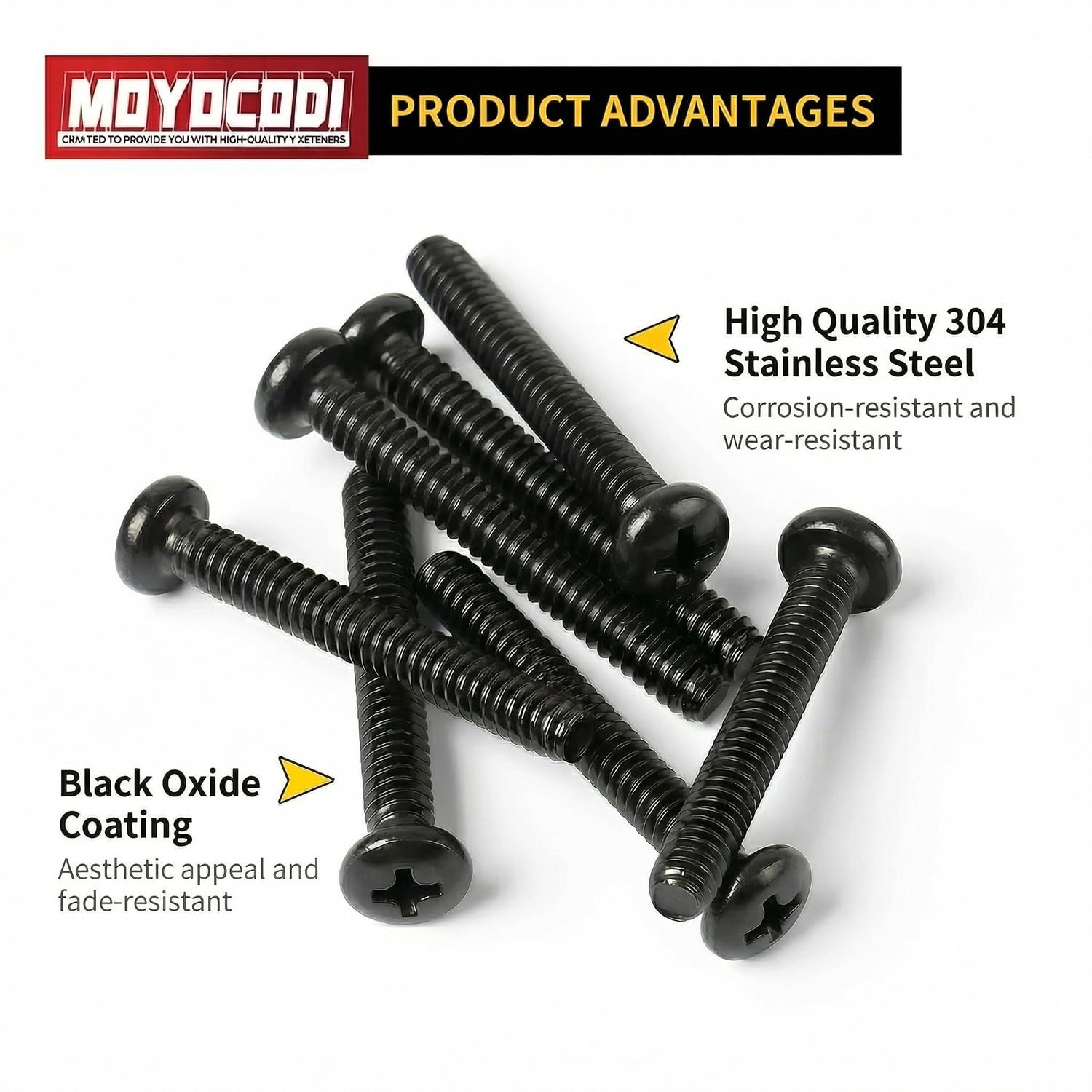M5 x 45mm (20 Pack) Pan Head Machine Screws Black Oxide 304 Stainless Steel, ... gallery