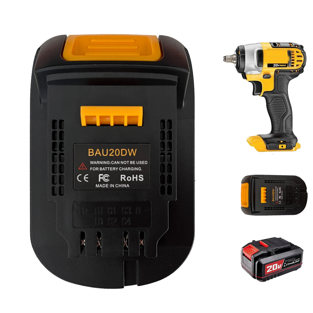 Adapter For Bauer 20v Li-ion Battery Convert to for Dewalt 18v 20v Cordless Tool gallery