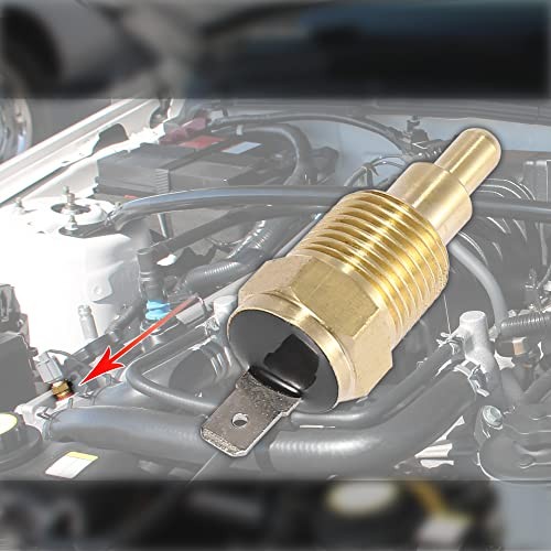 Universal Automotive Radiator Engine Cooling Fan Temperature Thermo 3/8" NPT gallery