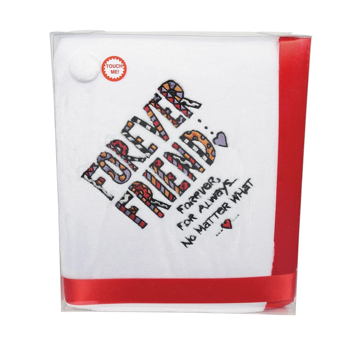 Forever Friend Forever, For Always No Matter What Throw Blanket 50" x 60" NWT gallery