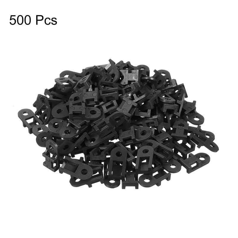 500pcs Cable Tie Base Saddle Type Mount Wire Holder 0.79"x0.38"x0.2" 0.16" Dia gallery