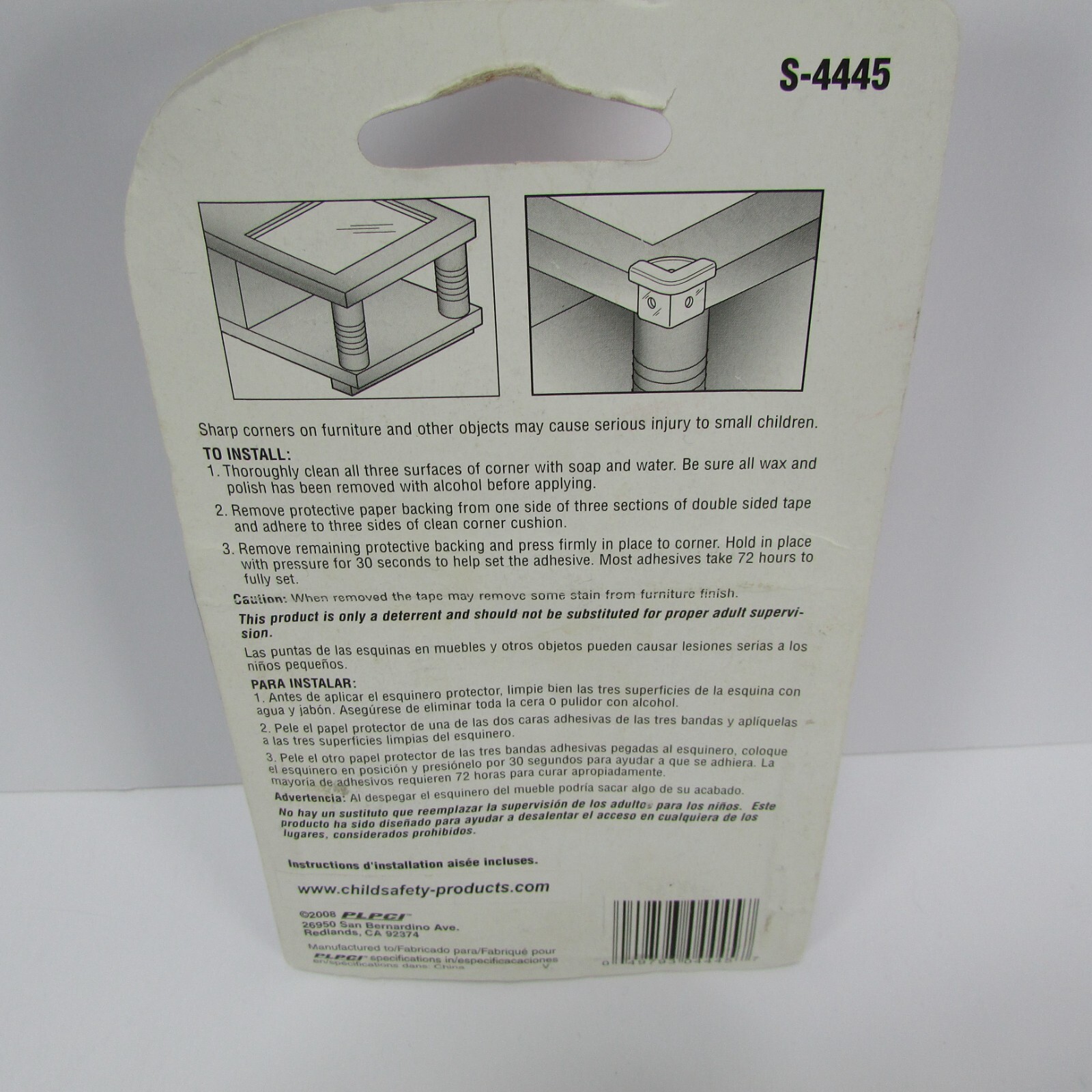 Child Safe Plastic Corner Cushions S4445 Pack of 4 Total Count 12 Lot of 3 gallery
