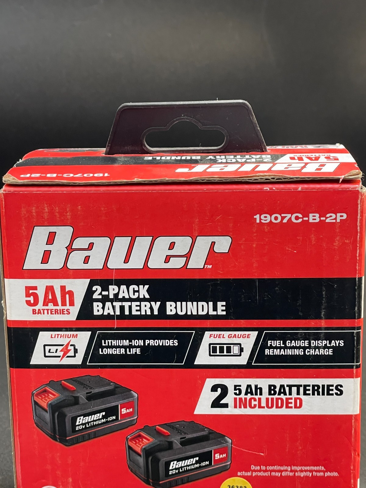 Bauer 20V 2-Pack 5 Ah Lithium-Ion 71270 Battery 1907C-B-2P. NEW gallery