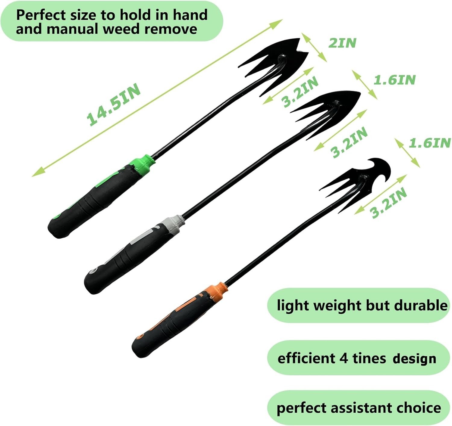 3Pcs Weed Puller Tool,Portable Garden Weed Pulling Tool for Garden Hand Tools gallery