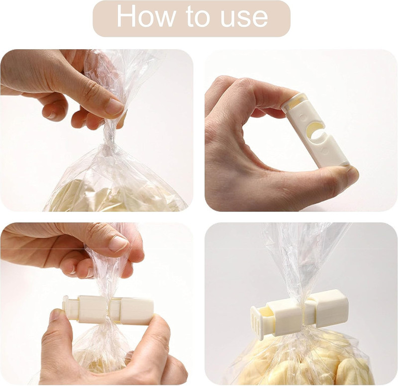 10PCS Bread Bag Clips Reusable Tie Storage Sealing Snack Fridge Freezer Fresh US gallery