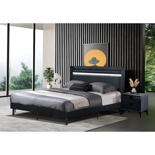 With remote control and bed changing LED light bedboard Easy to assemble gallery
