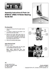 Jet Assembly Instructions & Parts List #708127 JRBG-14 Roller Bear FREE SHIPPING