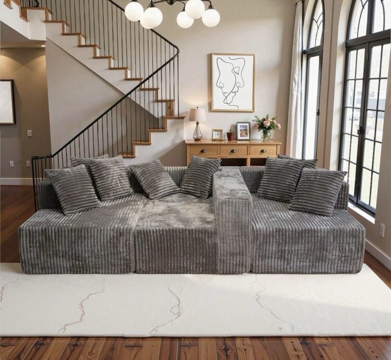 Cloud Couch Sofa 132 - Large Boneless Couch for Living Room Memory Foam Couches gallery