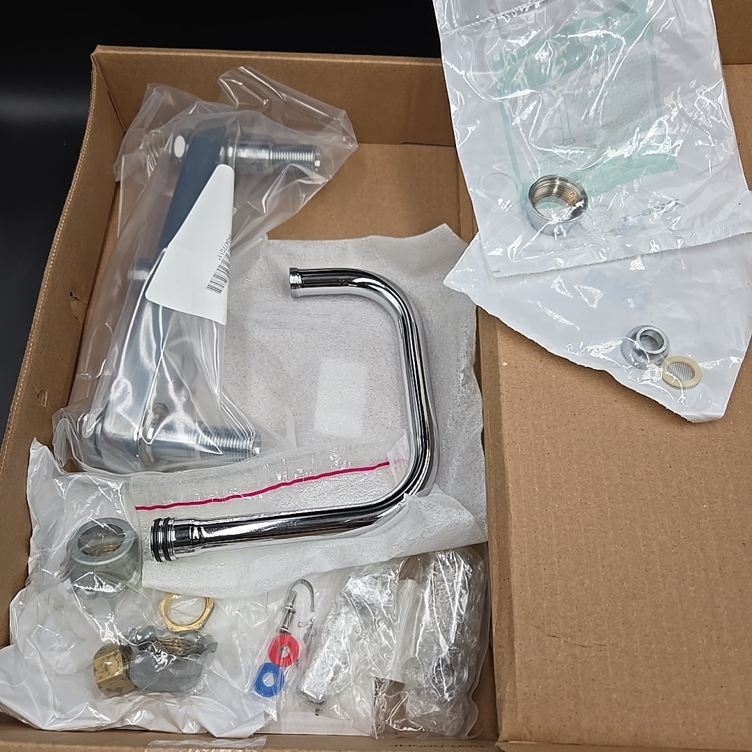 Chicago Faucet 527-Abcp Manual, 8" Mount, Commercial 2 Hole Low Arc Kitchen gallery