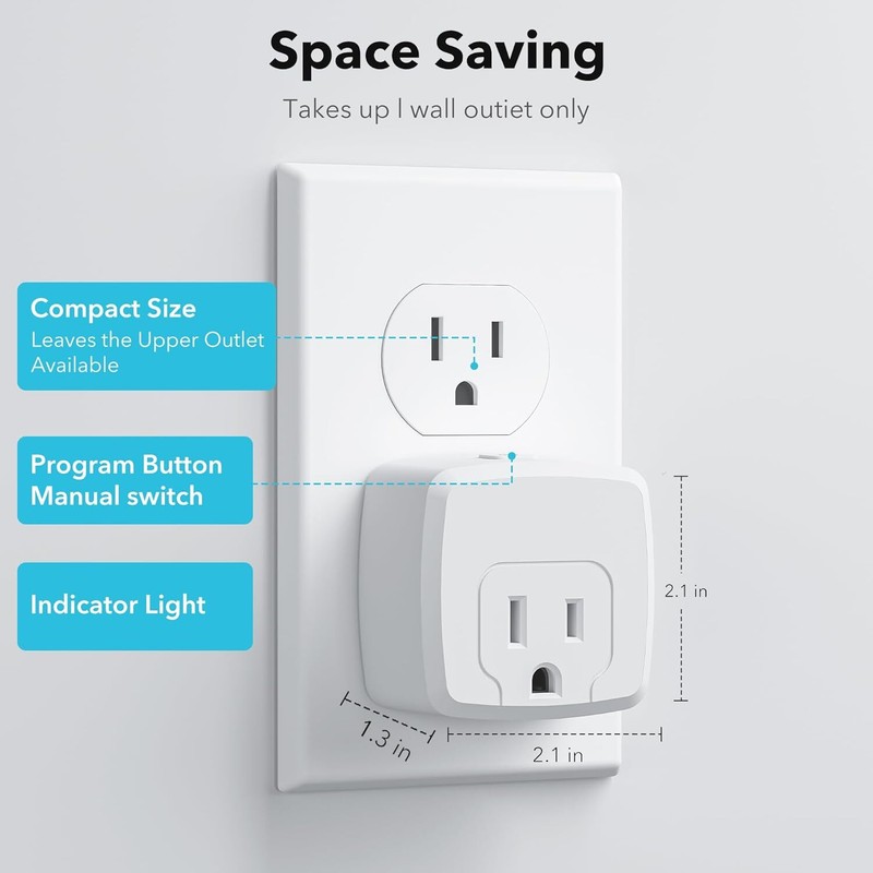 HBN Remote Control Outlet with 100FT RF Signal, Wireless On Off Switch Plug gallery