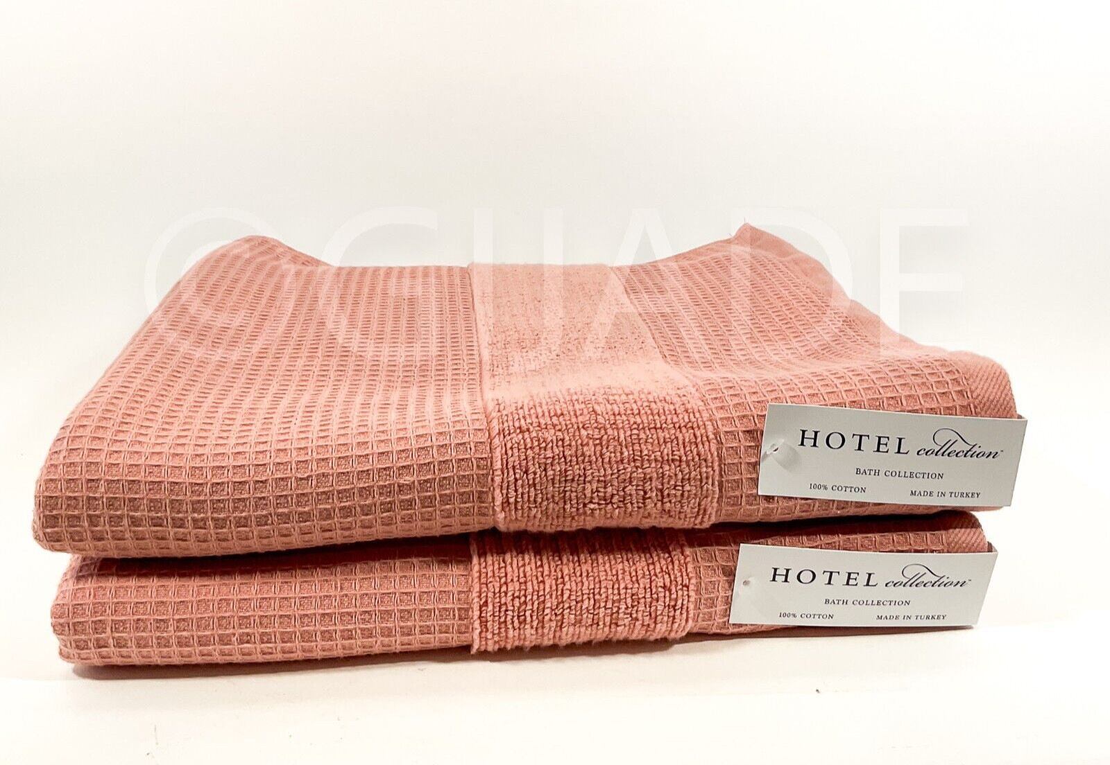 Hotel Collection Finest Elegance 2Pc Bath Towel 100% Cotton Turkiye Made Orange gallery