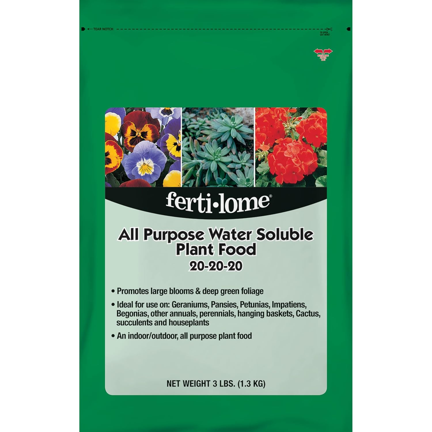 Fertilome (11722) All Purpose Water Soluble Plant Food 20-20-20 (3 Lb.) gallery
