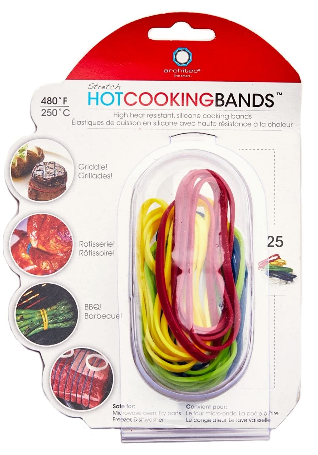 Architec Stretch Cooking Band, 2-Inch, Package 25, Assorted Colors gallery