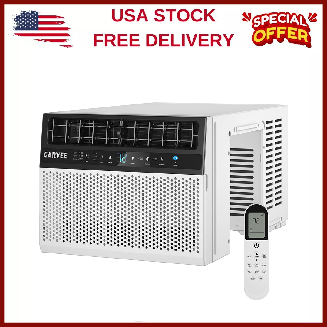 8000BTU U Shaped Window Air Conditioner w/ Remote Control Window AC Units 350 Sq gallery