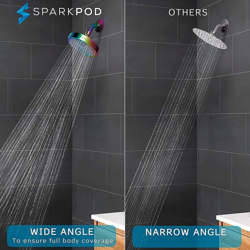 Shower Head - High Pressure Rain - Premium Quality Luxury Design - 1-Min Install gallery