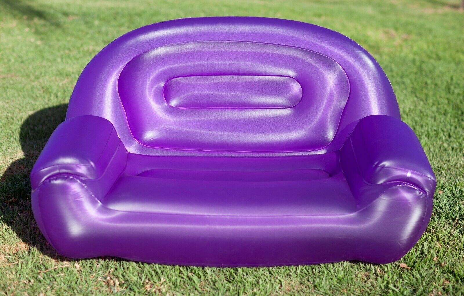 Inflatable Air Lounger Sofa Portable Couch Camping Chair, Easy to Inflate 54" gallery