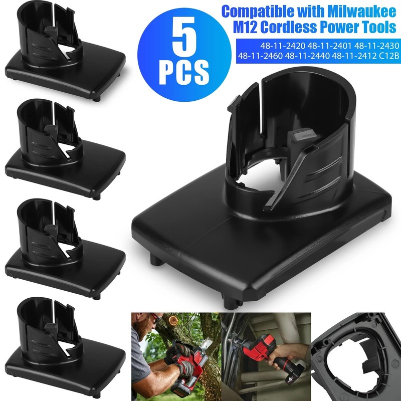 5Pcs Battery Plastic Case Top Shell Cover for Milwaukee M12 Cordless Power Tools gallery