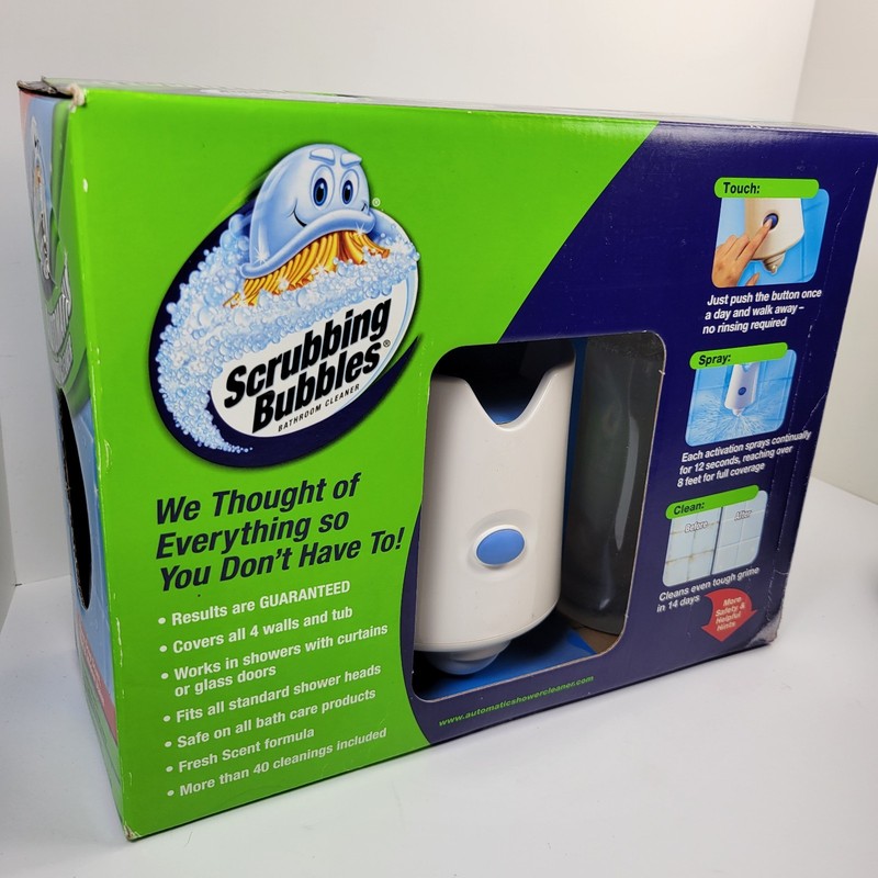 Scrubbing Bubbles Automatic Shower Cleaner Kit Shower Caddy 2 Refills READ gallery