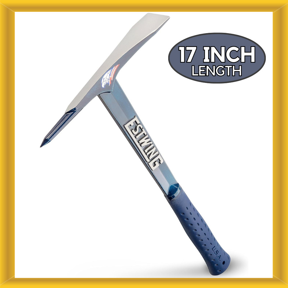ESTWING Burpee Rock Pick 17" Geologist Tool w Pointed Tip & Shock Reduction Grip gallery