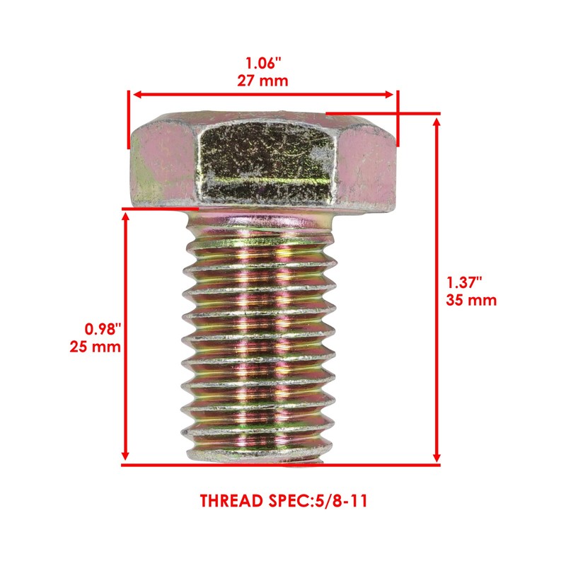 00967348 05901725 00967347 48" 52" 61" Deck Blade Bolt For Gravely / Ariens gallery