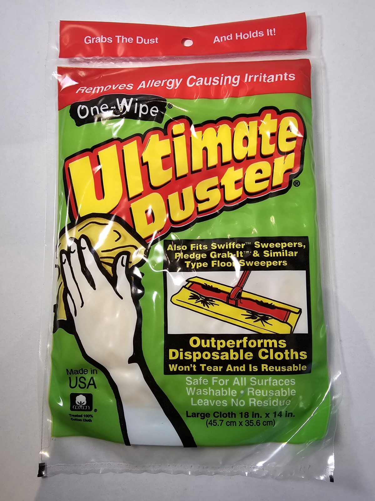 Vintage Guardsman One-Wipe Ultimate Duster Cloth Large Treated Yellow Cleaning gallery