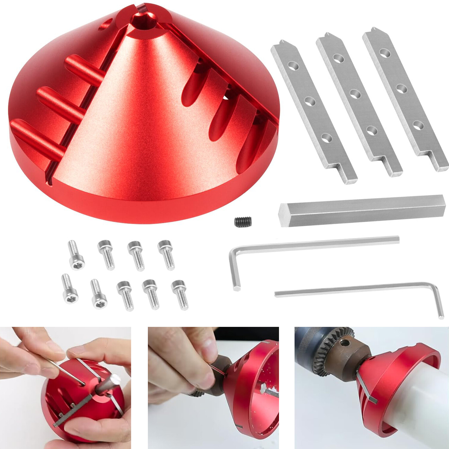 2 in 1 PVC Deburring Tool, Inner-Outer PVC Chamfer Tool Kits for PVC,ABS,PP Pipe gallery