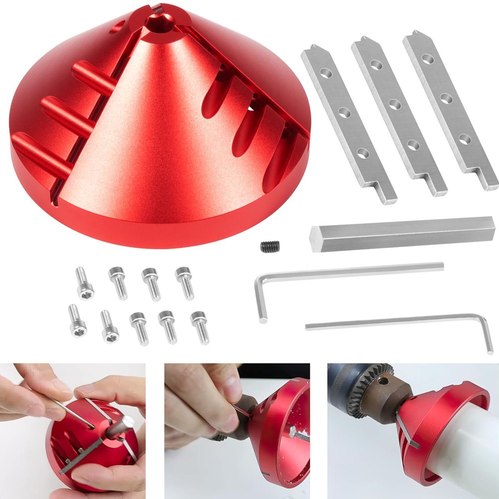 2 in 1 PVC Deburring Tool, Inner-Outer PVC Chamfer Tool Kits for PVC,ABS,PP Pipe