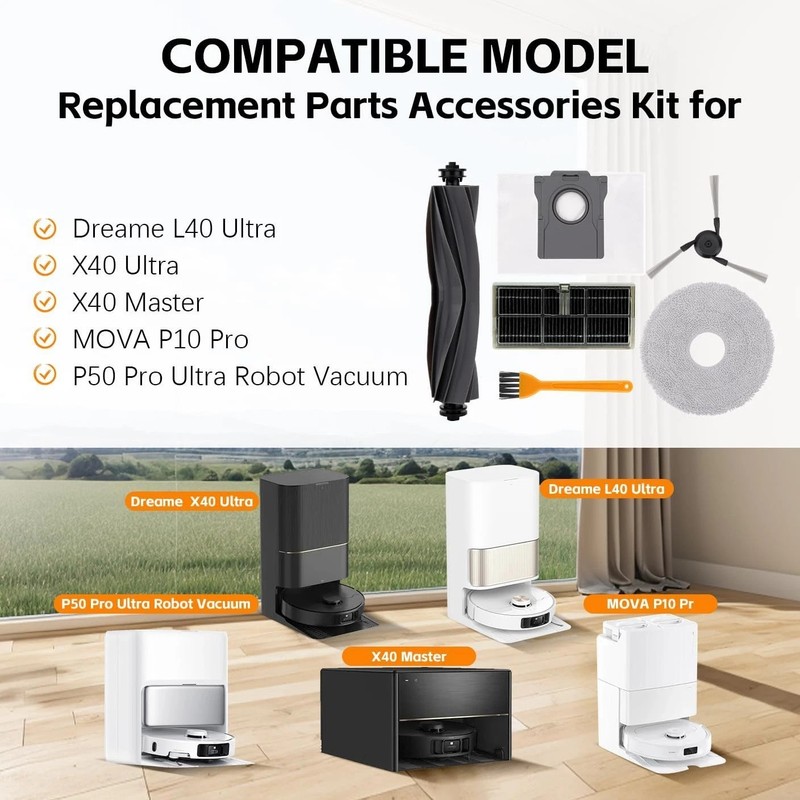 Replacement Parts Accessories Kit for Dreame L40 Ultra / X40 Ultra / X40 Master gallery