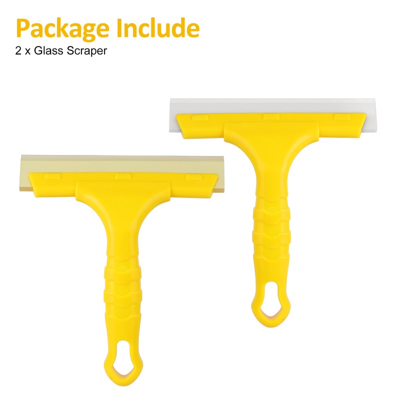 2X Window Squeegee Shower Cleaner Car Home Glass Wash Water Wiper Silicone Blade gallery
