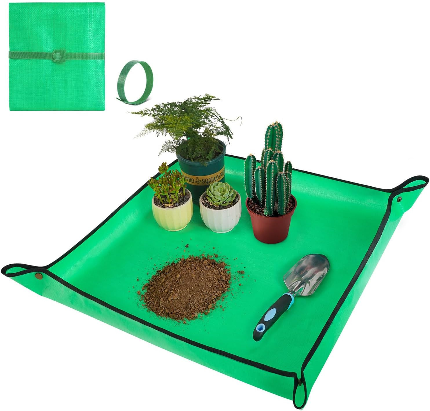 Repotting Mat for Indoor Plant Transplanting and Mess Control 27"X 27" Thickened gallery