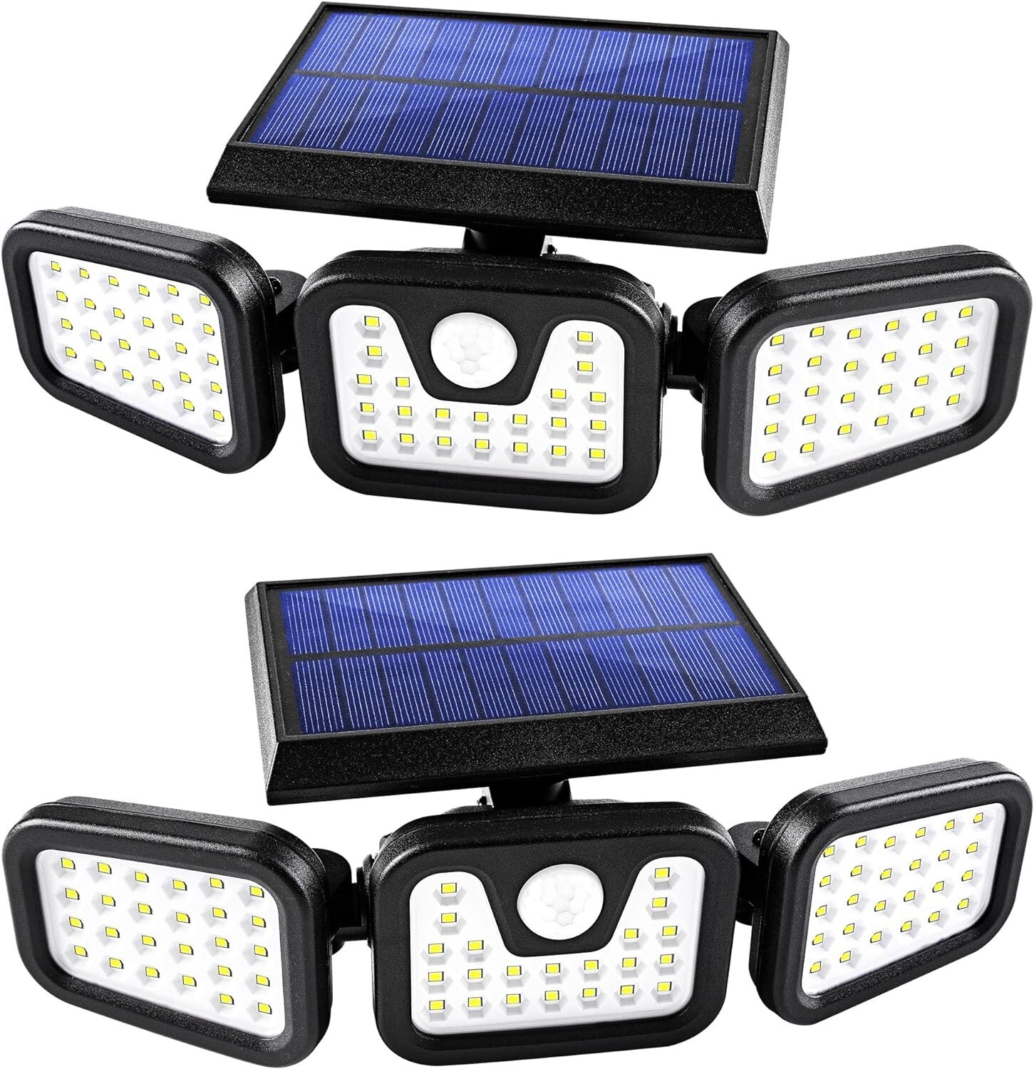 20000LM Solar Security Light Outdoor 3 head 74 LED Motion Sensor Waterproof Lamp gallery