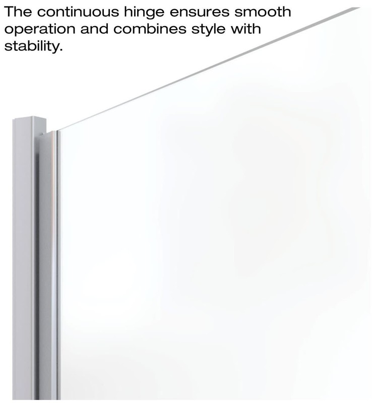 Basco INFN00A3465CL Infinity 65-9/16"H x 34"W Hinged Framed gallery