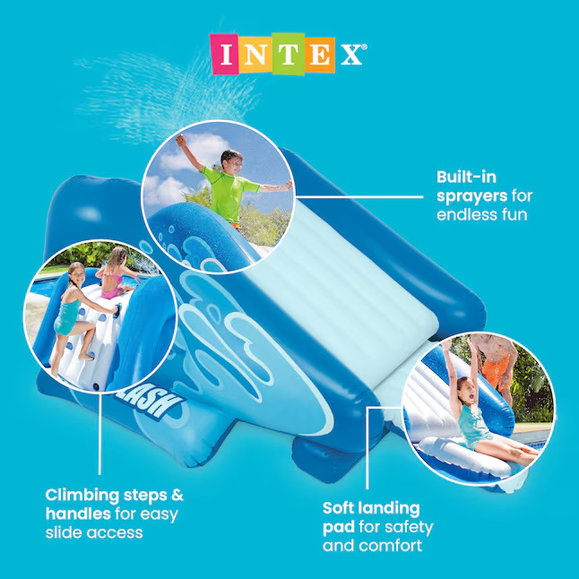 Intex 58849EP Kool Splash Inflatable Play Center Swimming Pool Water Slide Blue gallery