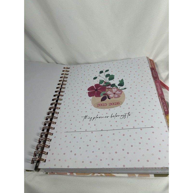 CREATIVE EXPERT 17 MONTH PLANNER" Live Love Bloom "AUG 2025-DEC 2026 New See Pic gallery