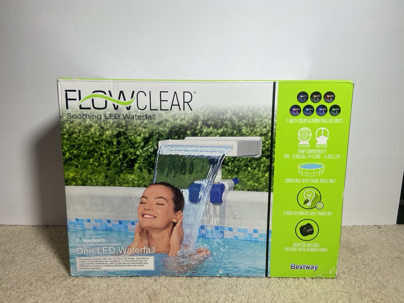 Bestway Flowclear Soothing LED Waterfall LED Accessory for Above-Ground Pools gallery