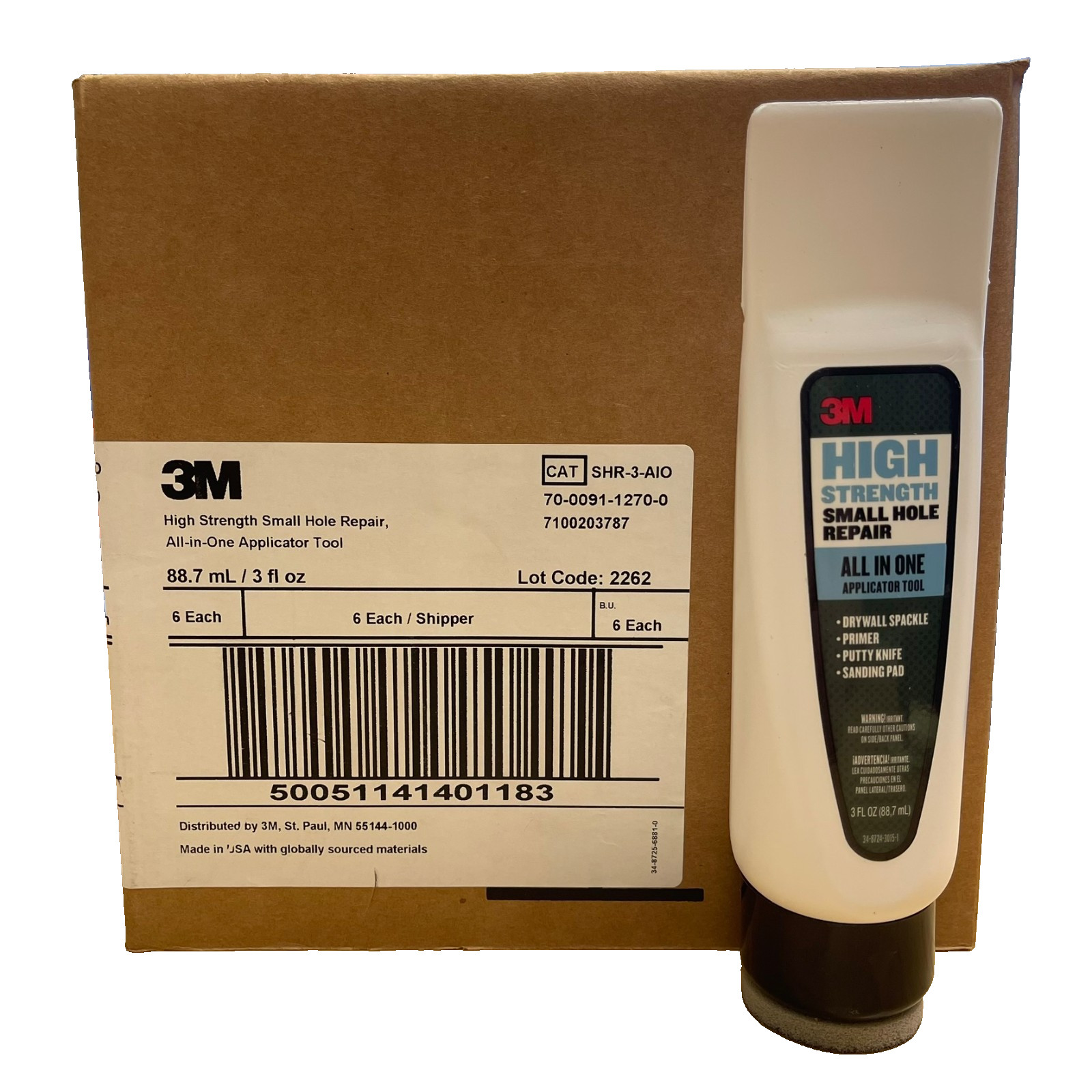 3M High Strength Small Hole Repair All-in-One Drywall Spackle Applicator Tool x6 gallery