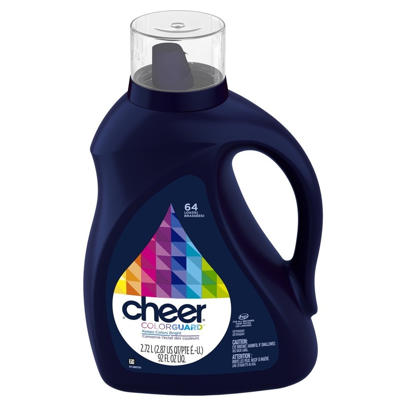 Cheer Liquid Laundry Detergent 64 Loads 92 fl oz Fights Fading & Pilling NEW gallery