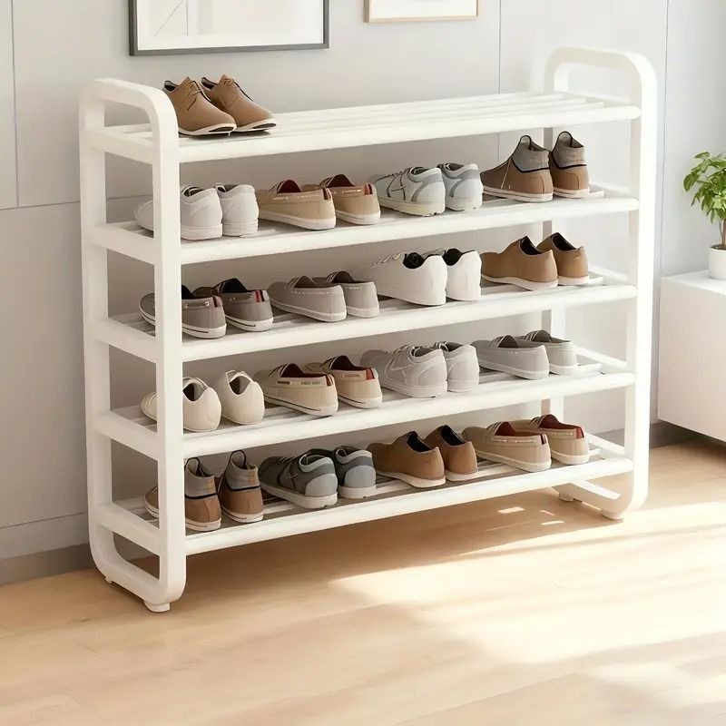 5-Tier Space-Saving Metal and Plastic Shoe Rack Organizer for Home gallery