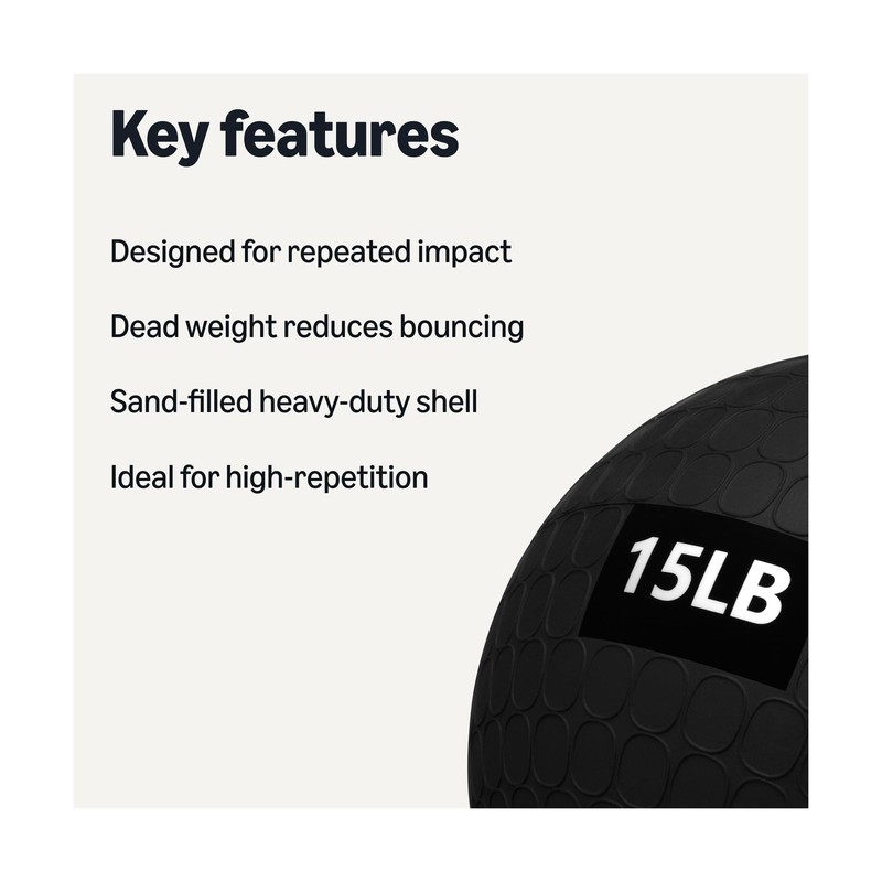 Amazon Basics Slam Medicine Balls for Exercise 15 Pounds FAST USA SHIP gallery