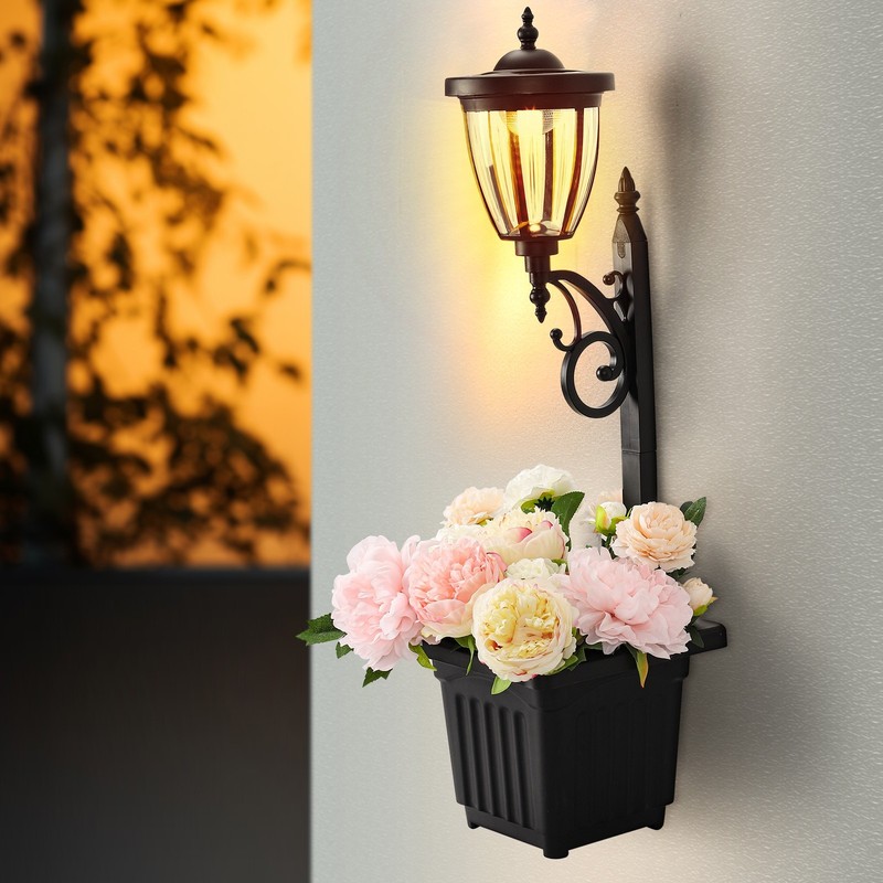 2PK Sunray Kambria Multi Function solar lamp & planter gallery