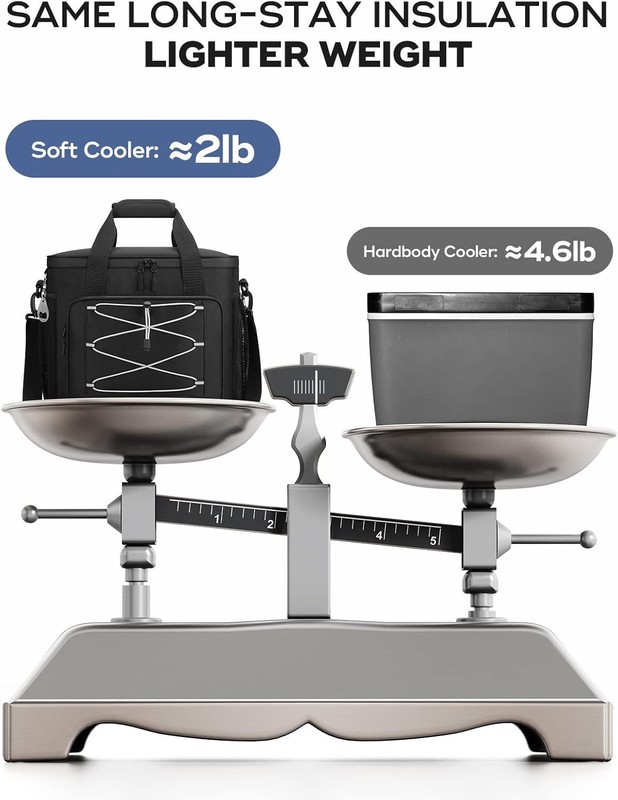 35/45CanLargeInsulatedCoolerBagSoftSidedPortableBeachCampingTravelCooler gallery