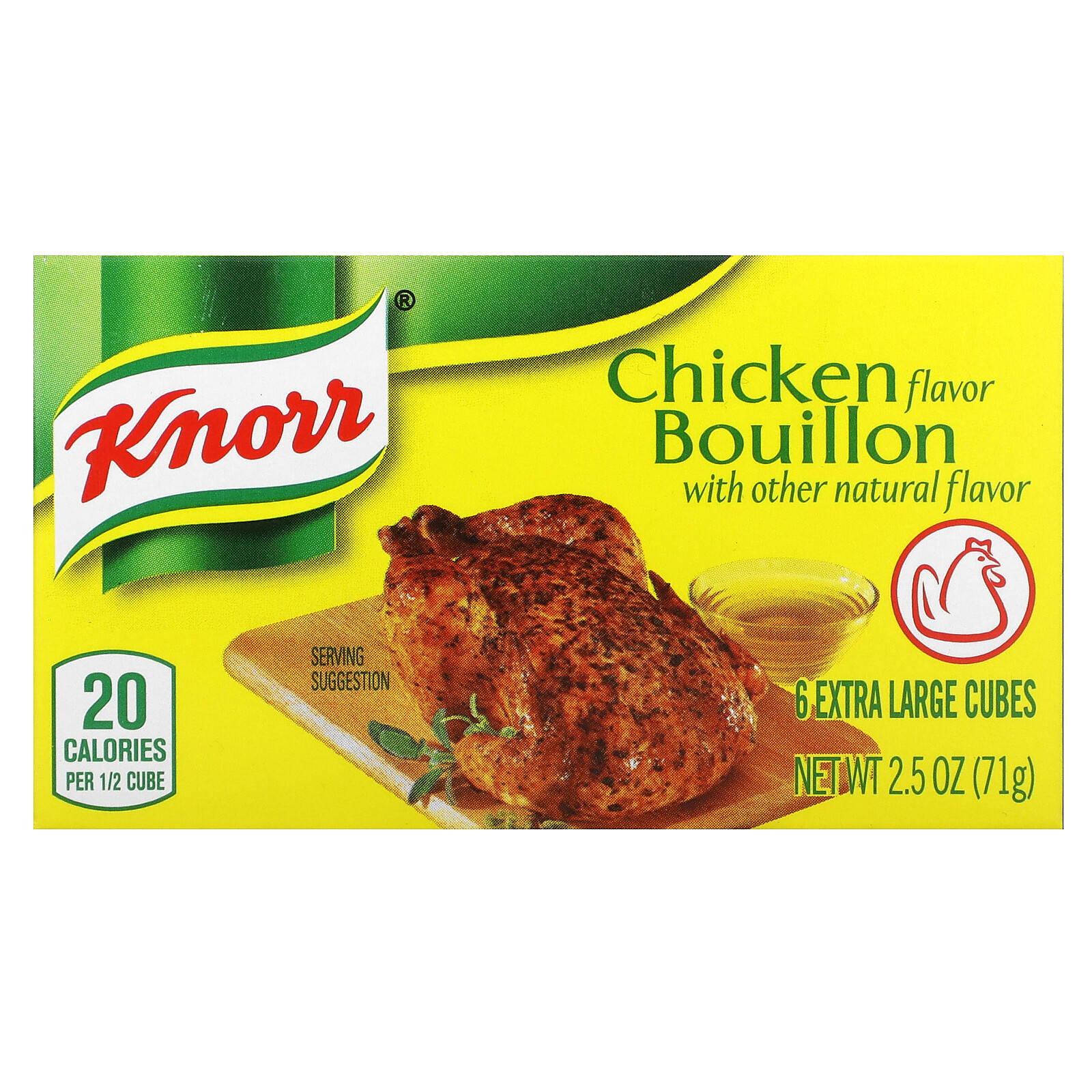 Chicken Flavor Bouillon, 6 Extra Large Cubes, 2.5 oz (71 g) gallery