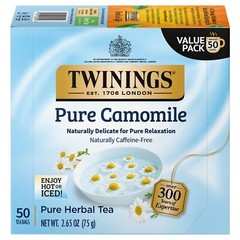 3 Pack – Twinings Pure Camomile Herbal Tea bags- 50 Count