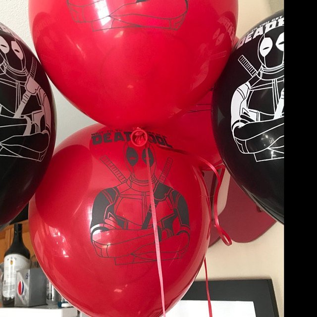 DEADPOOL Cake table Birthday Balloons PARTY balloon supplies decoration banner gallery