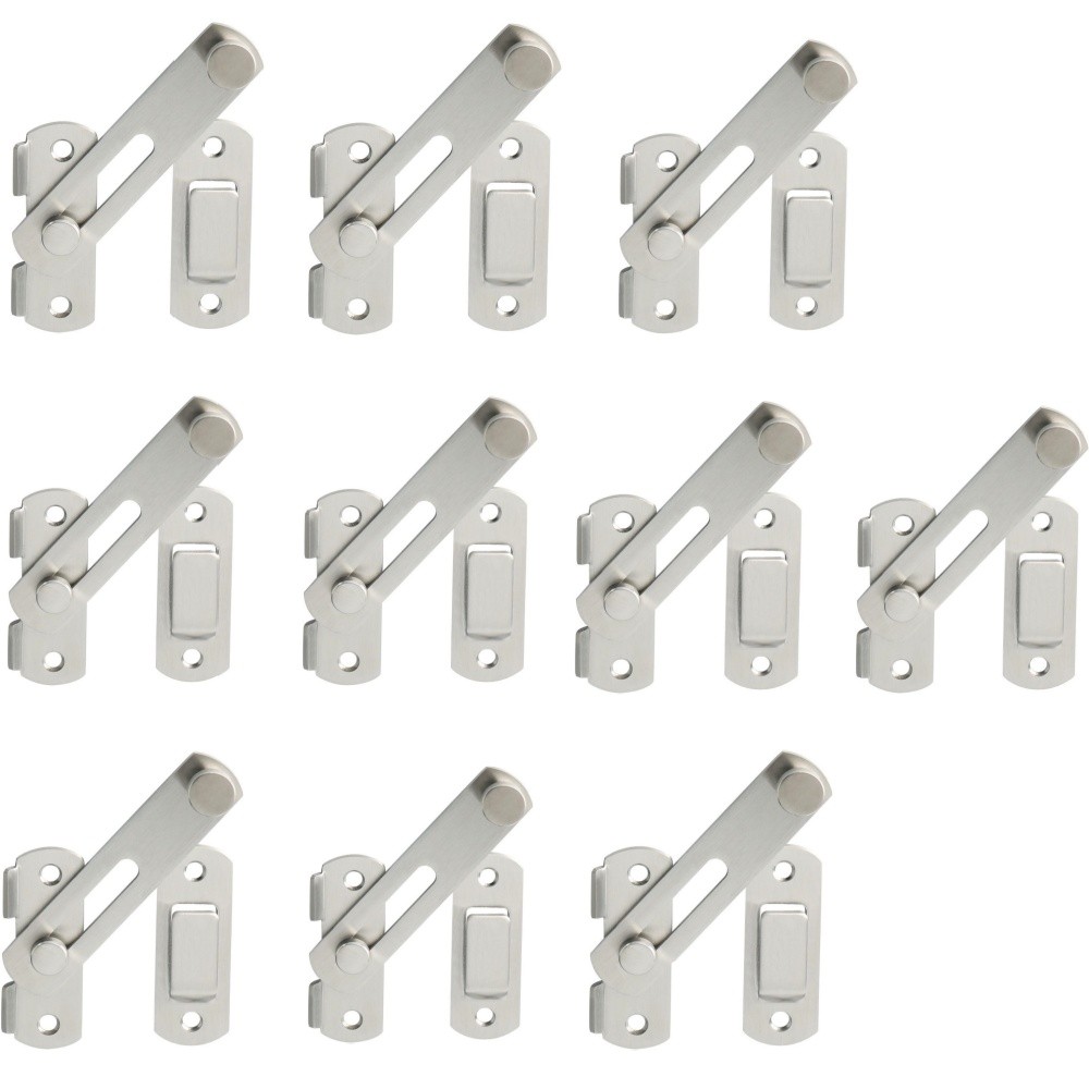 10PCS Flip Latch Gate Latches, 4 inch Heavy Duty Gate Hardware,Safety Door Lock gallery